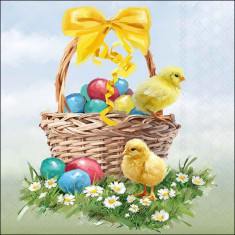Ambiente Χαρτοπετσέτες Πασχαλινές Πολυτελείας Easter BasketΣετ 20τμχ