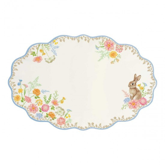 R2S Πασχαλινή Πιατέλα Πορσελάνης Tres jolie 32X21cm