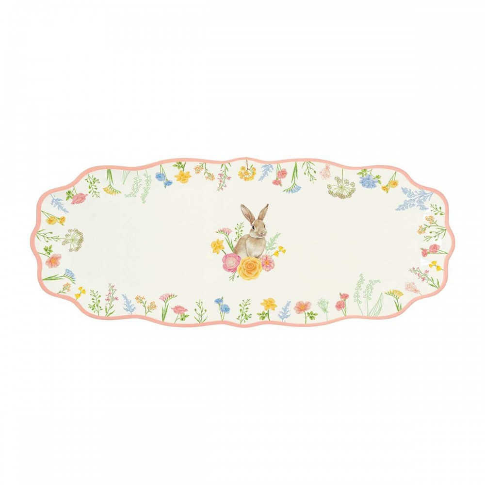R2S Πασχαλινή Πιατέλα Πορσελάνης Tres jolie 37X15cm