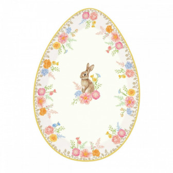 R2S Πασχαλινή Πιατέλα Πορσελάνης Αυγό Tres Jolie 21cm