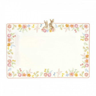 R2S Πασχαλινή Πιατέλα Πορσελάνης Tres Jolie 36X24cm