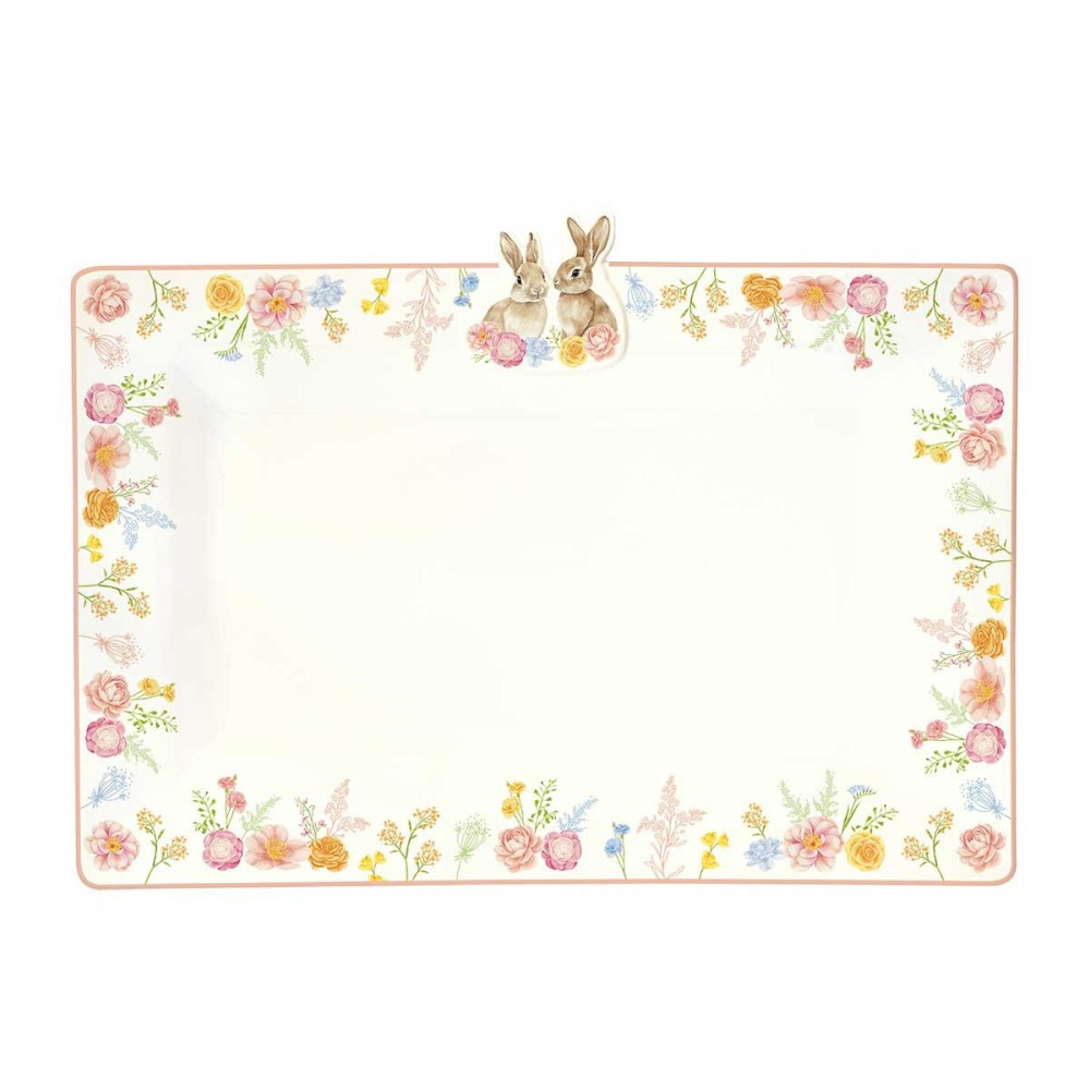 R2S Πασχαλινή Πιατέλα Πορσελάνης Tres Jolie 36X24cm