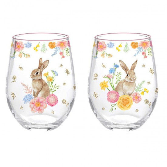 R2S Πασχαλινά Ποτήρια Νερού Σετ 2τμχ. Tres Jolie 500ml