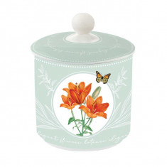 R2S Βάζο Με Καπάκι Πορσελάνης Royal Blossom 13cm