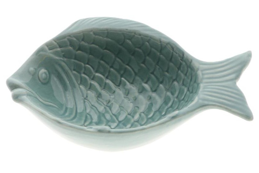 Countryfield Μπολ Κεραμικό Fish Green 16cm