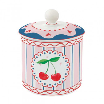 R2S Βάζο Με Καπάκι Πορσελάνης Fruit Mania 13cm