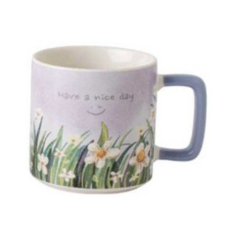 Κούπα Πορσελάνης Flowers Purple 300ml