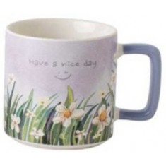 Κούπα Πορσελάνης Flowers Purple 300ml