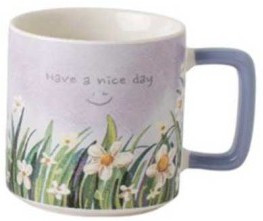 Κούπα Πορσελάνης Flowers Purple 300ml