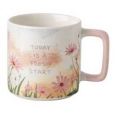 Κούπα Πορσελάνης Flowers Pink 300ml