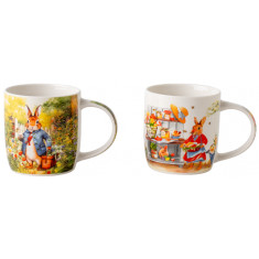 Πασχαλινές Κούπες Σετ 2τμχ. Πορσελάνης  Mrs And Mr Rabbit 350ml