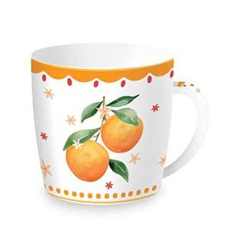 R2S Κούπα Πορσελάνης Fruit Mania Apricot Σε Μεταλλικό Κουτί 350m