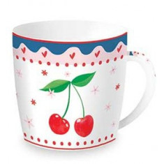 R2S Κούπα Πορσελάνης Fruit Mania Cherry Σε Μεταλλικό Κουτί 350m