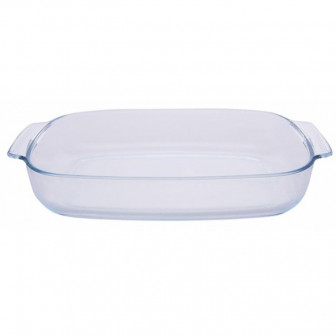 Ταψί Πυρίμαχο Γυάλινο Με Λαβές 5Lt. 43,8x28x6,6