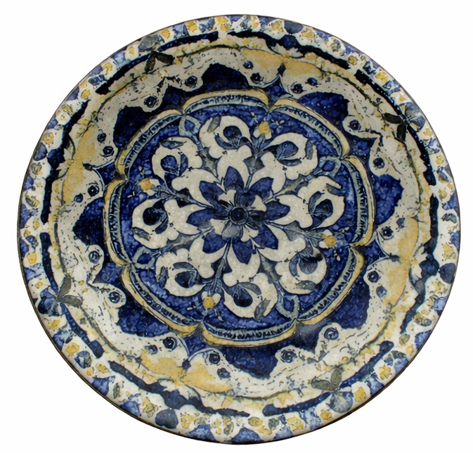 Rinart Πιατέλα Πορσελάνης Στρογγυλή Arabesque 30cm