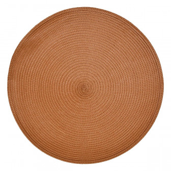 Secret De Gourmet Σουπλά Στρογγυλό PVC Terracotta 38cm