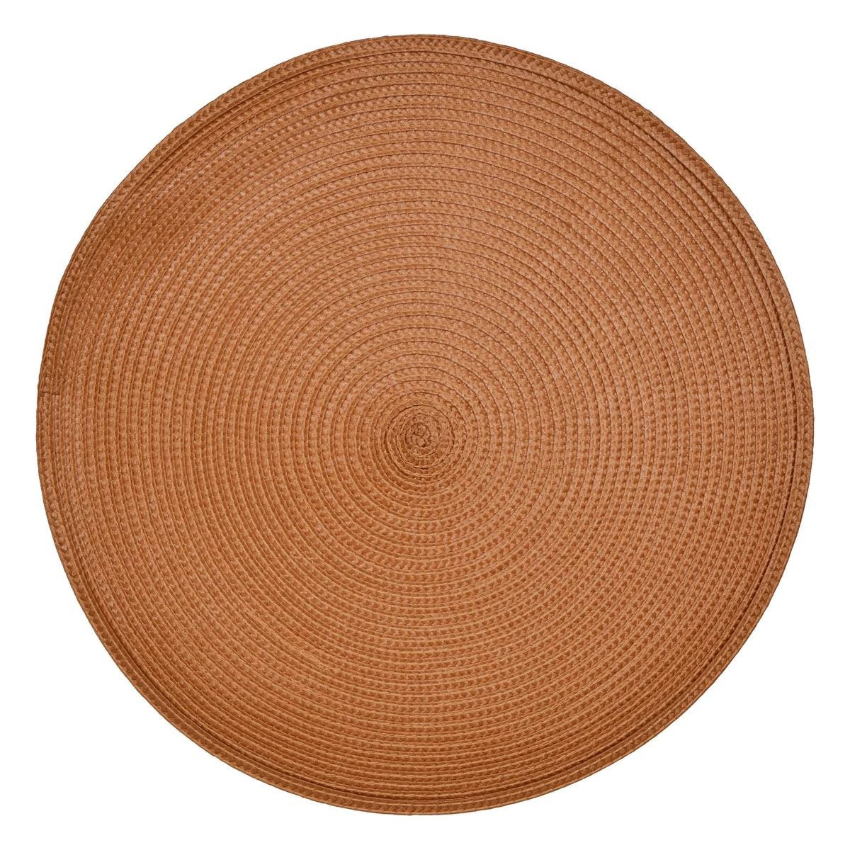 Secret De Gourmet Σουπλά Στρογγυλό PVC Terracotta 38cm
