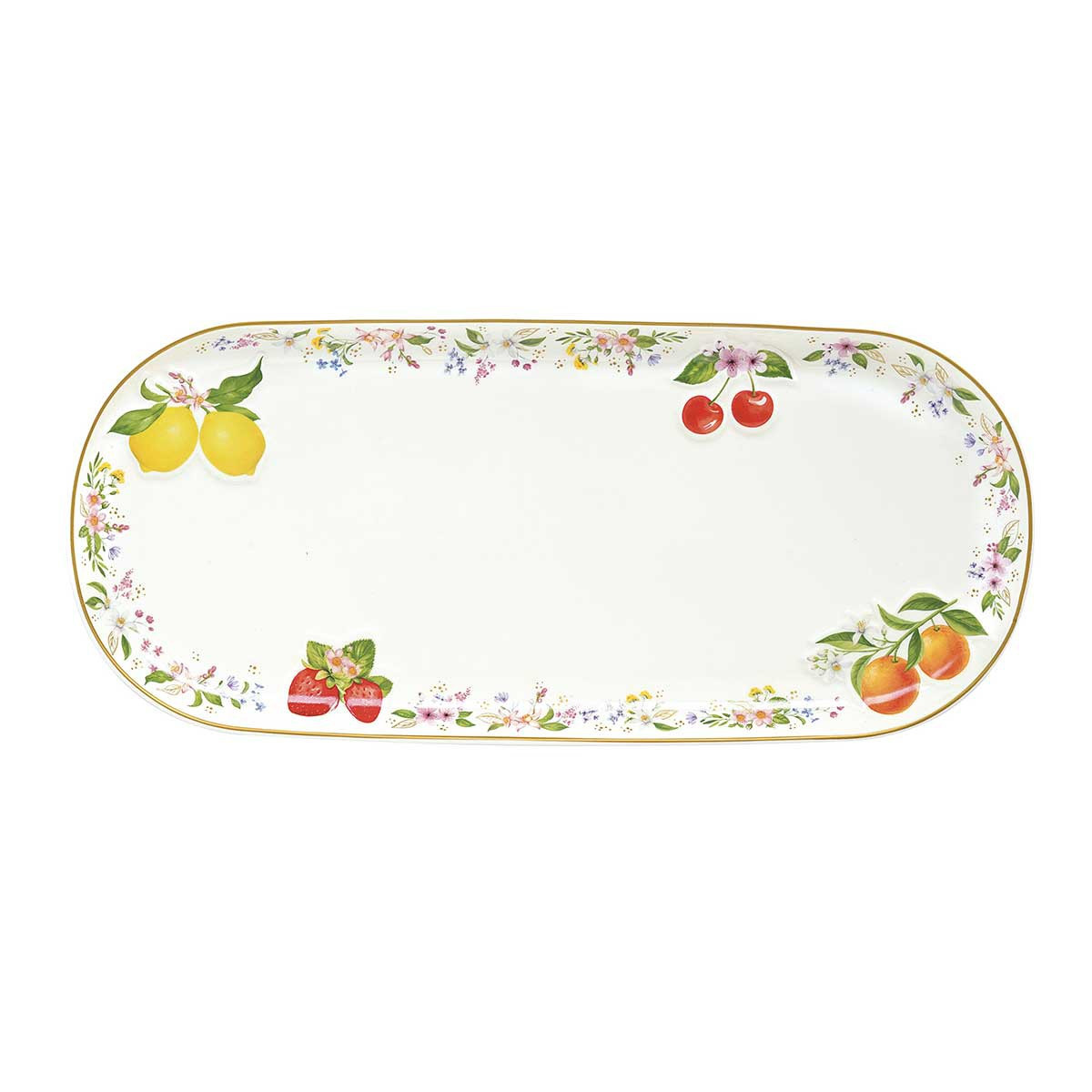 R2S Πιατέλα Σερβιρίσματος Πορσελάνης Ορθογώνια Fancy Fr