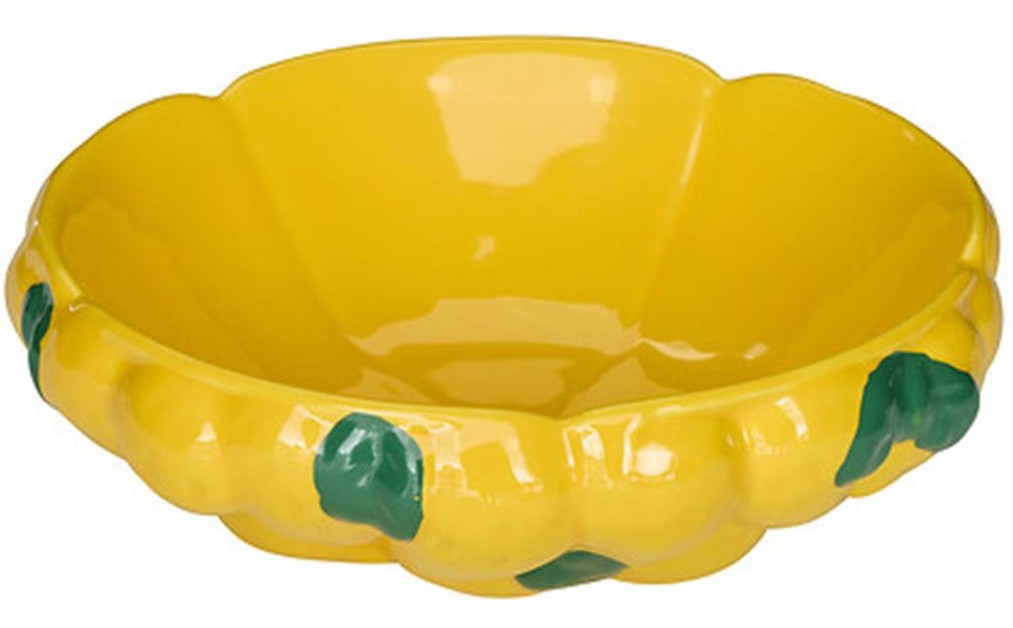 Secret De Gourmet Φρουτιέρα Κεραμική Lemon 24cm