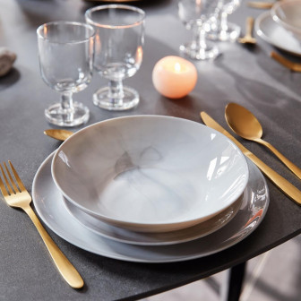 Luminarc Σερβίτσιο Φαγητού Granit Marbre Σετ 18Τμχ.