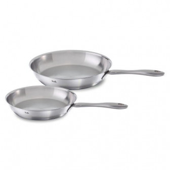 Fissler Τηγάνια Ανοξείδωτα Σετ 2Τμχ. Catania 24cm & 28cm