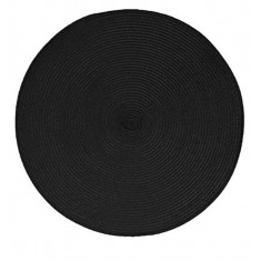 Secret De Gourmet Σουπλά Στρογγυλό PVC Black 38cm