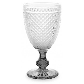 Arti Casa Ποτήρια Νερού Γυάλινα Σετ 6τμχ. Με Πόδι Diamond  260ml