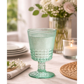 HFA Ποτήρια Κρασιού Γυάλινα Σετ 6τμχ. Με Πόδι Menta 245ml