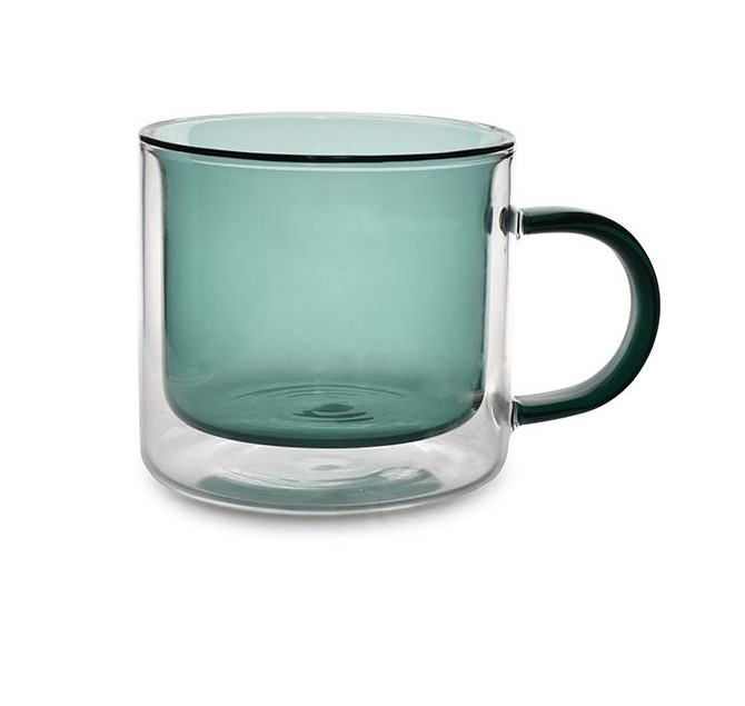 ONAHOME Onahome Κούπες Σετ 2Τμχ. Με Διπλό Τοίχωμα Green 270ml