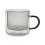 Onahome Κούπες Σετ 2Τμχ. Με Διπλό Τοίχωμα Grey 270ml