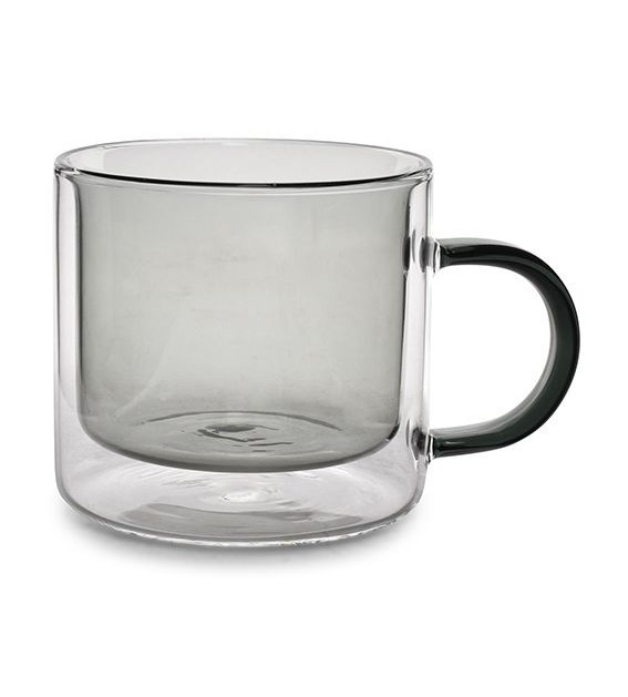 ONAHOME Onahome Κούπες Σετ 2Τμχ. Με Διπλό Τοίχωμα Grey 270ml