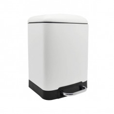 Καλαθάκι Μπάνιου Μεταλλικό Soul 6lt Soft Close White