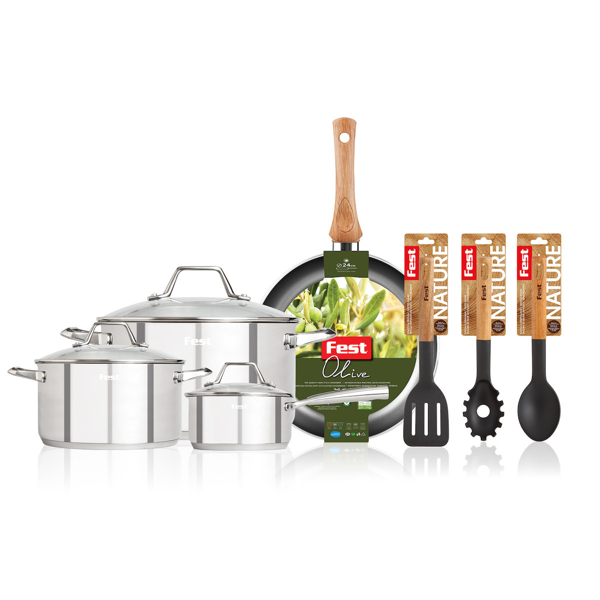 Fest Σετ Μαγειρικά Σκεύη 7Τμχ.