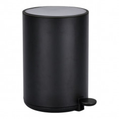 Dutch Lufestyle Καλαθάκι Μπάνιου Μεταλλικό Στρογγυλό Black Mat Soft Close