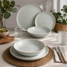 Σερβίτσιο Φαγητού Stonware 18τμχ. Harmonia Menta