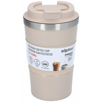 Alpina ποτήρι Θερμός Ανοξείδωτο Beige 350ml