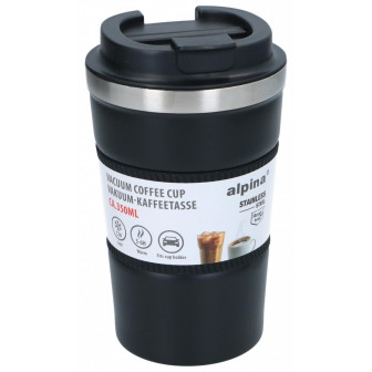 Alpina Ποτήρι Θερμός Ανοξείδωτο Black 350ml