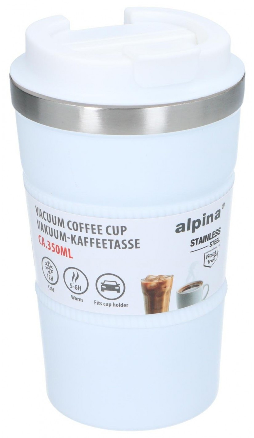 Alpina Ποτήρι Θερμός Ανοξείδωτο White 350ml