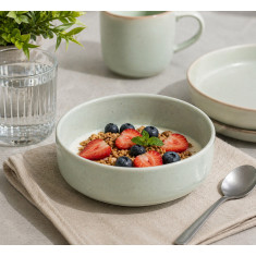 Rinart Porcelain Πιάτο Βαθύ -  Μπολ Πορσελάνης New Bone Flakes Menta 17cm