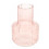 Countryfield Διακοσμητικό Γυάλινο Βάζο Για Λουλούδια Pink 19cm