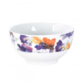 Μπολ Πρωινού Πορσελάνης purple Blossom 14cm