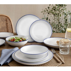 Σερβίτσιο Φαγητού Πορσελάνης 18τμχ. Elegant Blue