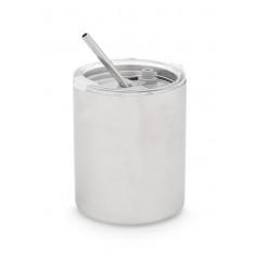 Alpina Ποτήρι Θερμός Ανοξείδωτο Με Καλαμάκι White 380ml