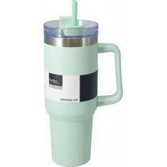 Excellent Houseware Θερμός Ποτήρι Ανοξείδωτο Με Καλαμάκι Menta 1200ml