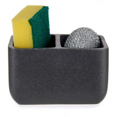 Arte Regal Θήκη Για Σφουγγάρι Και Συρματάκι Grey Stone 9X12X7cm