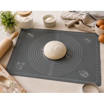 Επιφάνεια Σιλικόνης Για Ζύμωμα  Grey 50X70cm