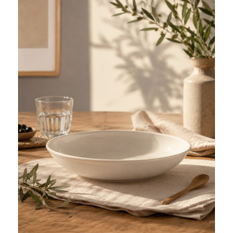 Rinart Porcelain Μπολ Σαλάτας Πορσελάνης New Bone Valencia 28cm