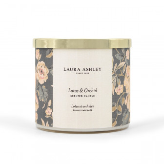 Laura Ashley Αρωματικό Κερί Lotus & Orchid 400gr
