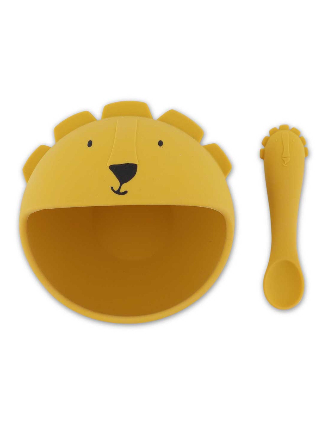 Trixie Μπολ Σιλικόνης Και Κουτάλι First Meal Mrs Lion