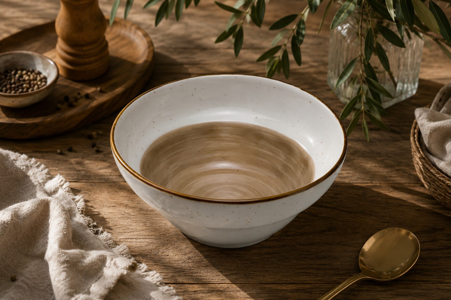 HFA Μπολ Σαλάτας New Bone China Country Brown 20cm